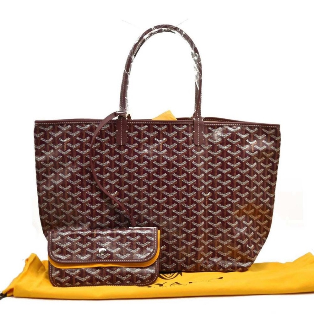 SOLD Goyard Brown Tote Bag with Matching Pouch